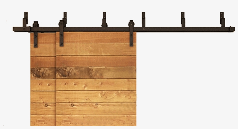 Heavy-duty Bypass - Winsoon Bypass Classic Sliding Barn Door Hardware, transparent png download
