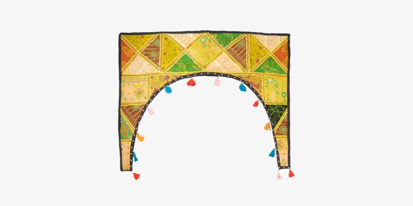 Handstitched Indian Patchwork Doorway Cover - Visual Arts, transparent png download
