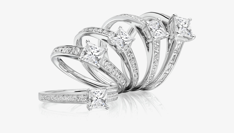 Rings Are Undeniably One Of The Most Significant Jewelry - 0.33 Carat (ctw) 14k White Gold Princess Ngagement, transparent png download