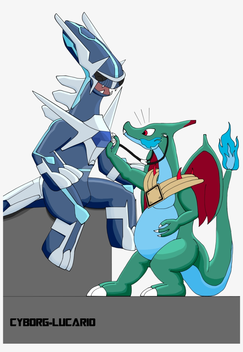 [com] Drakaiser Checking Up Dialga, transparent png download
