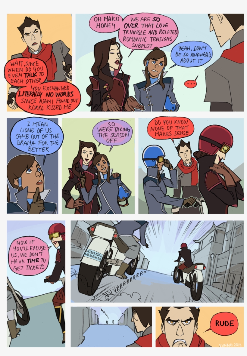 The Legend Of Korra - Asami And Korra Fanart Comic, transparent png download
