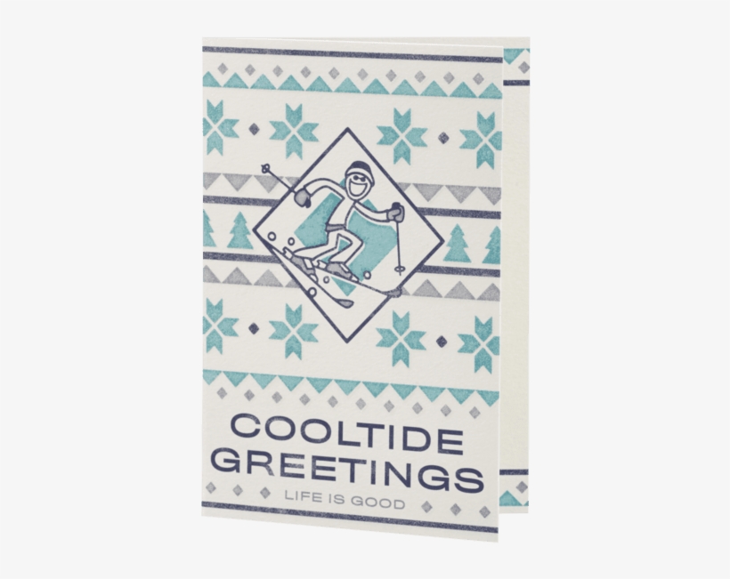 Cooltide Greetings Holiday Card - Surfing, transparent png download
