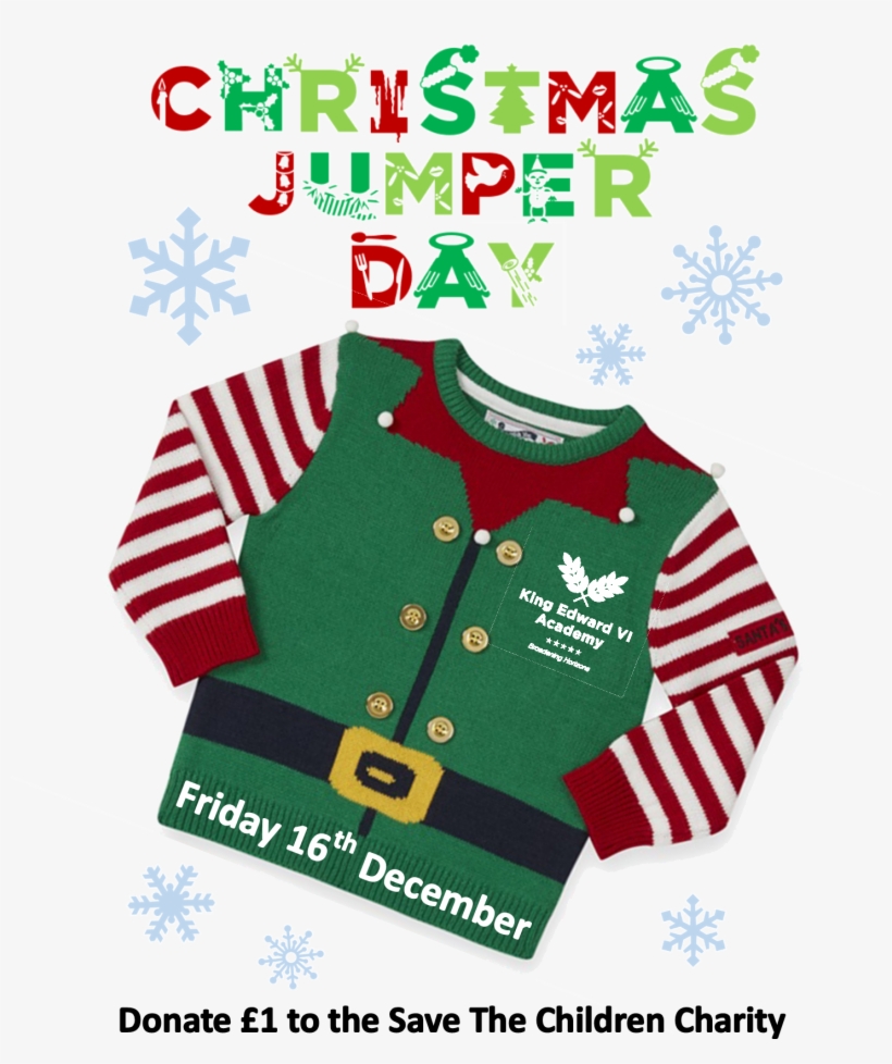 Christmas Jumper Day Dec Image 2016 - T-shirt, transparent png download