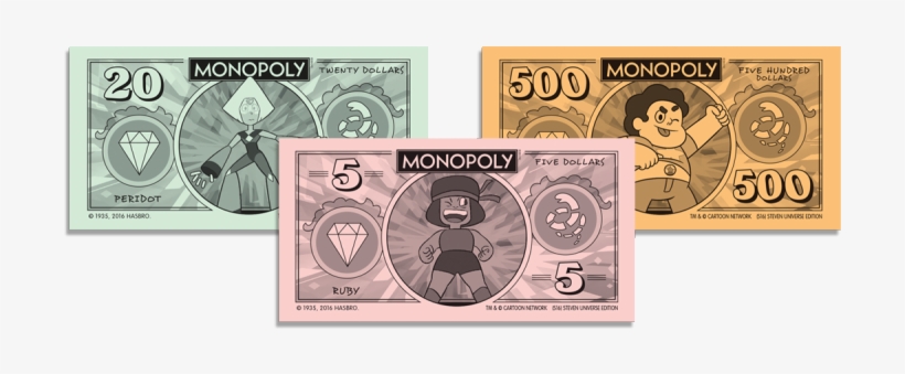 Steven Universe Is Available At Your Local Game Store - Steven Universe Monopoly Money, transparent png download
