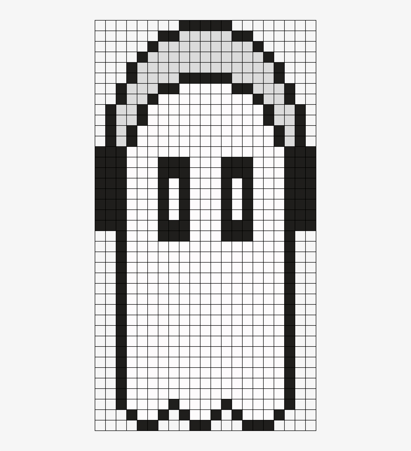 Napstablook W Headphones Perler Bead Pattern / Bead - Undertale Napstablook Pixel, transparent png download