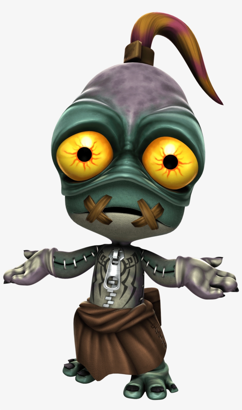 Sackboy Dressed As Abe From Oddworld - Oddworld, transparent png download