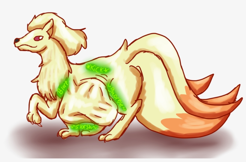 Ninetails - Cartoon, transparent png download