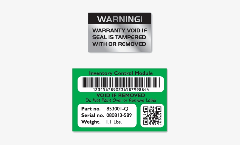 Silver Tamper Evident Label - Label, transparent png download