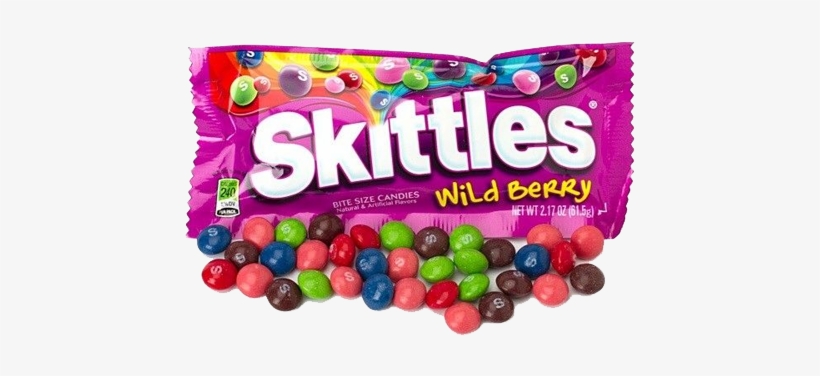 Skittles Wild Berry Bite Size Candies - Wild Berry Skittles, transparent png download