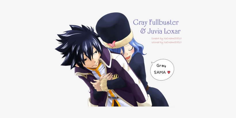 Fairy Tail Anime Juvia X Gray, transparent png download