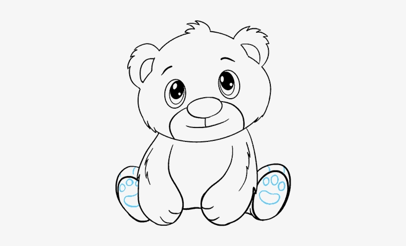How To Draw Polar Bear Cub - Cartoon Polar Bear Cub, transparent png download