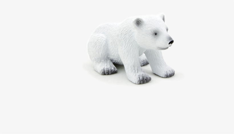 Mojo Fun Sitting Polar Bear Cub Figure, transparent png download