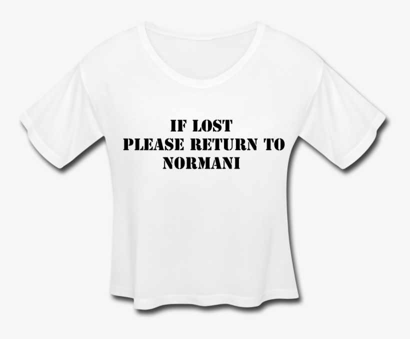 "if Lost" Women's Cropped Boxy T-shirt Inspired By - Camila Merchandise, transparent png download