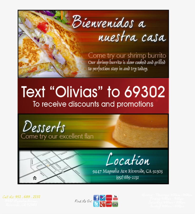 Olivias Mexican Restaurant - Olivia's Mexican Restaurant, transparent png download