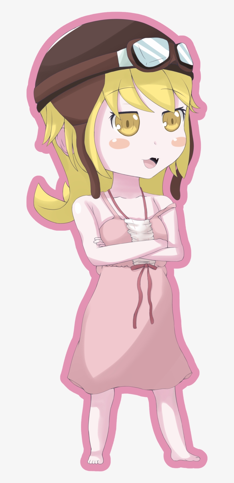 Some Chibi Fan Art Of Best Girl Shinobu From The Monogatari - Art, transparent png download