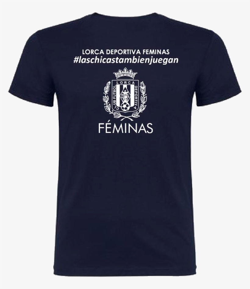 Camiseta Azul Marino Lorca Deportiva Feminas Espalda - Swords Shirt, transparent png download