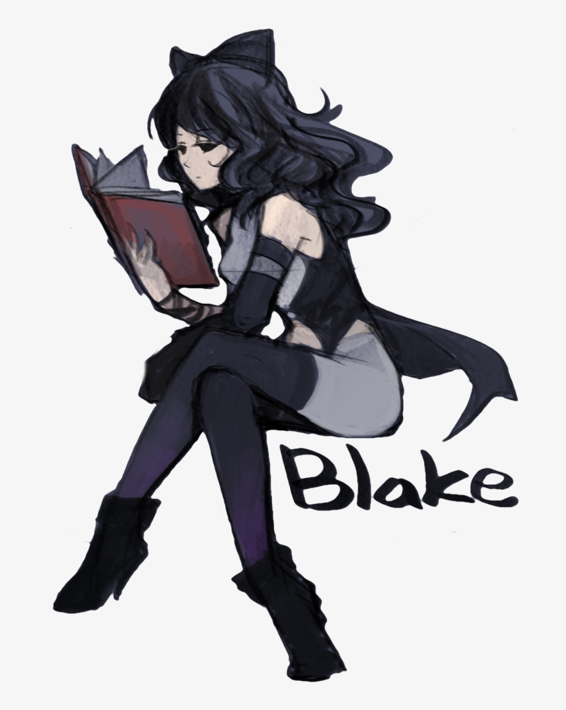 Blake Belladonna From Rwby Render Original Art By Gogo - Blake Belladonna Art, transparent png download
