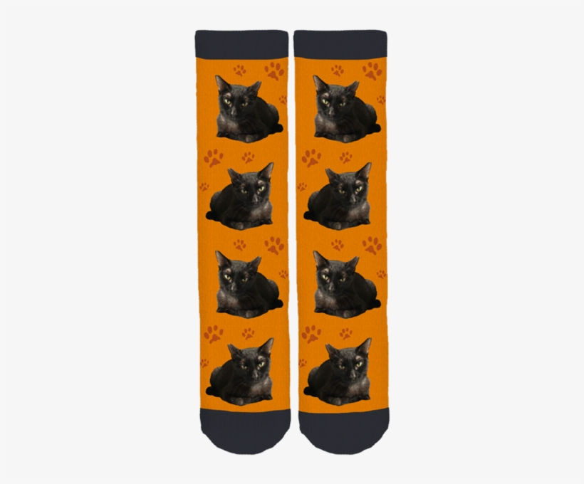 Nosferatu Crew Socks - Black Cat, transparent png download