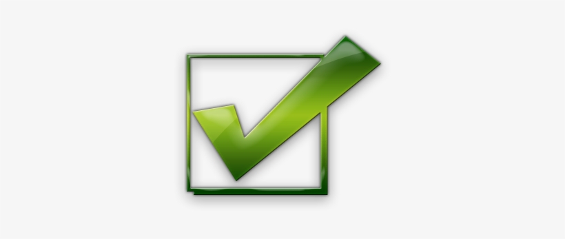 019228 Green Jelly Icon Symbols Shapes Check Mark6 - Check Mark Icon, transparent png download