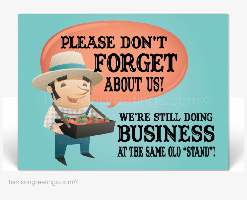 "don't Forget About Us" Business Postcards - Astragon Farmers Market Computer Game, transparent png download
