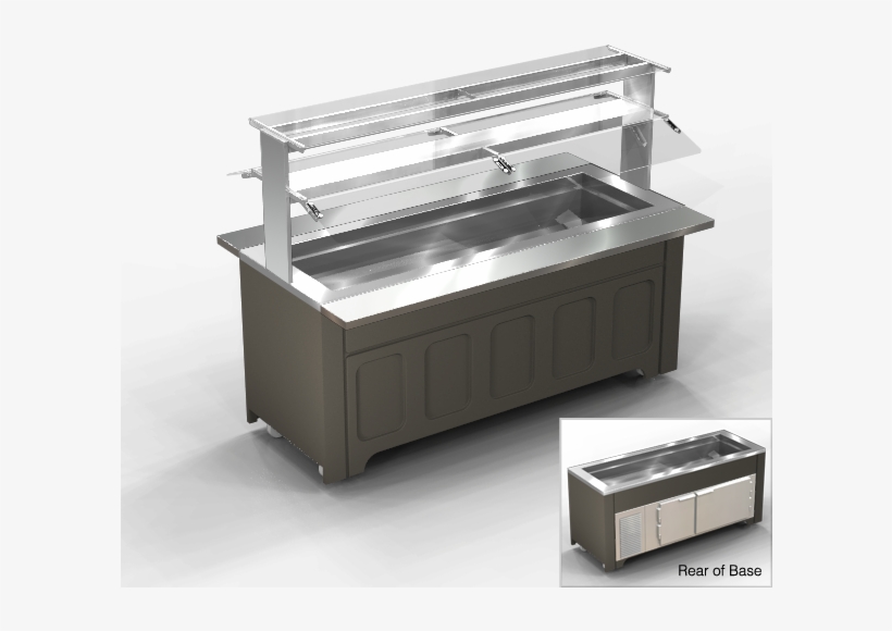Refrigerated Base And Refrigerated Salad, Condiment - Stainless Steel Salad Bar, transparent png download