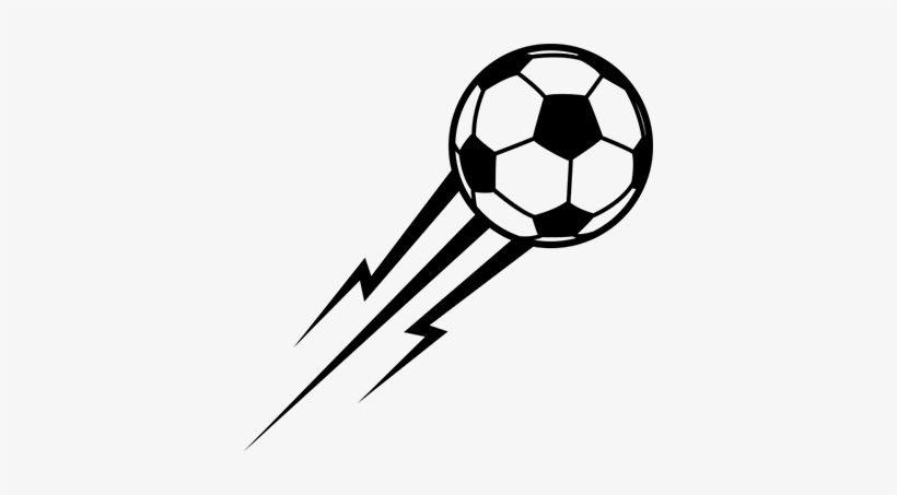 Vinilo Decorativo Pelota Como El Rayo - Soccer Ball Silhouette, transparent png download