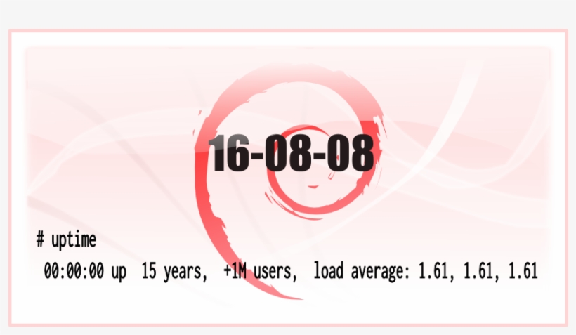 15 Años Del Excelente Sistema Operativo Universal - Debian Gnu/linux, transparent png download