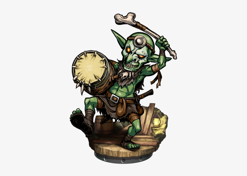Goblin Drummer Figure - Goblin Drum, transparent png download