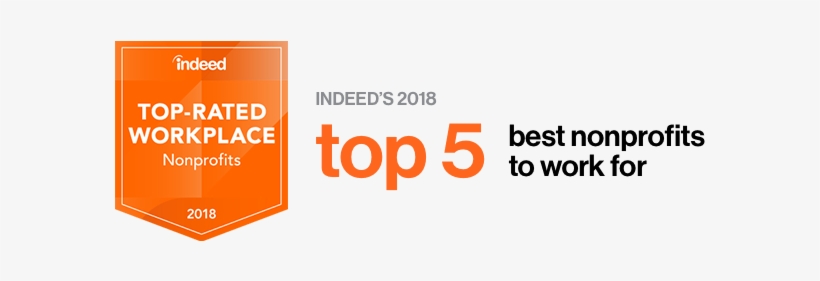 Indeed Top 5 Best Nonprofits To Work For Graphic - 1 Year, transparent png download