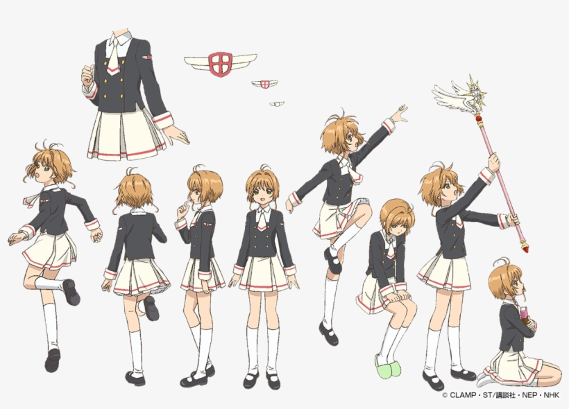 [ Img] Cardcaptor Sakura - Cardcaptor Sakura Clear Card Uniform Cosplay, transparent png download