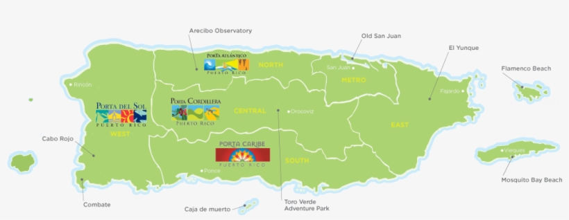 Keep In Mind These Times Are Estimates Based On Highway - Regiones Turisticas Puerto Rico, transparent png download