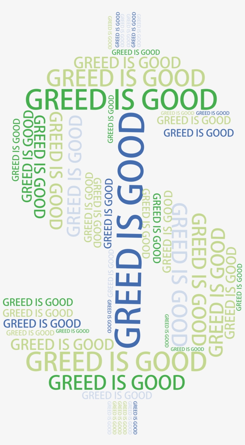 This Free Icons Png Design Of Greed Word Cloud No Background, transparent png download