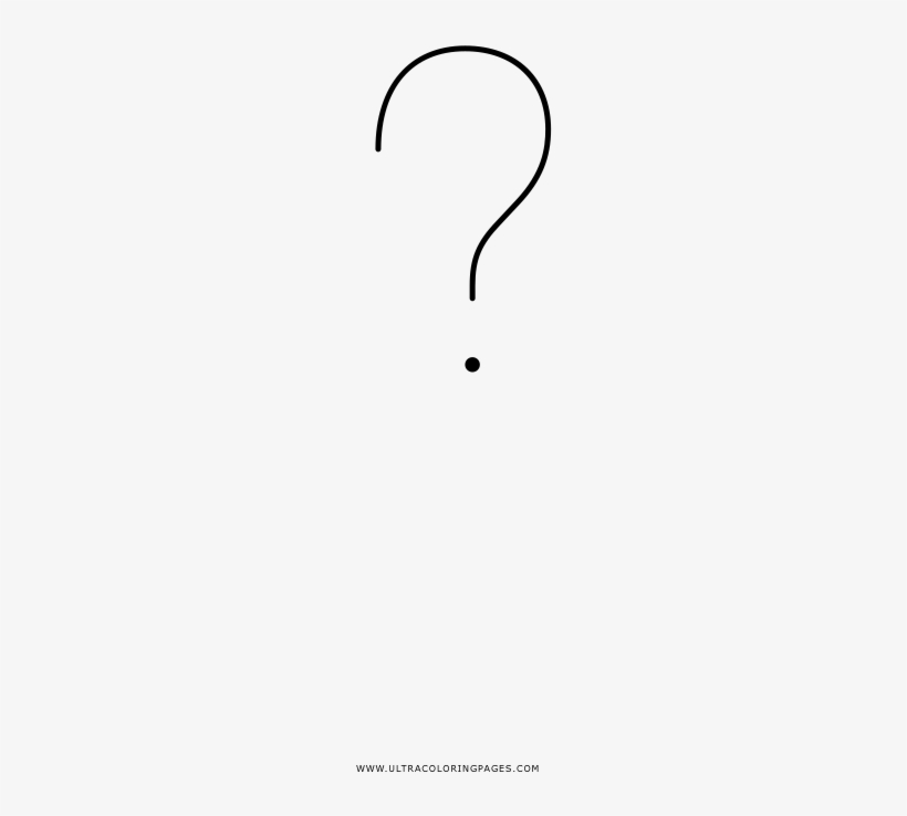 Dibujo De Signo De Interrogación Para Colorear - Paragliding, transparent png download