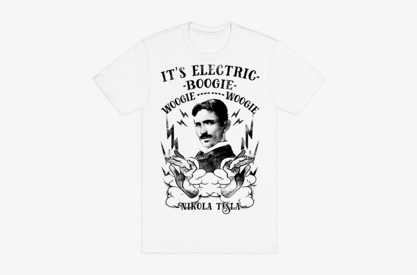It's Electric Nikola Tesla Mens T-shirt - Mens Halloween T Shirt, transparent png download