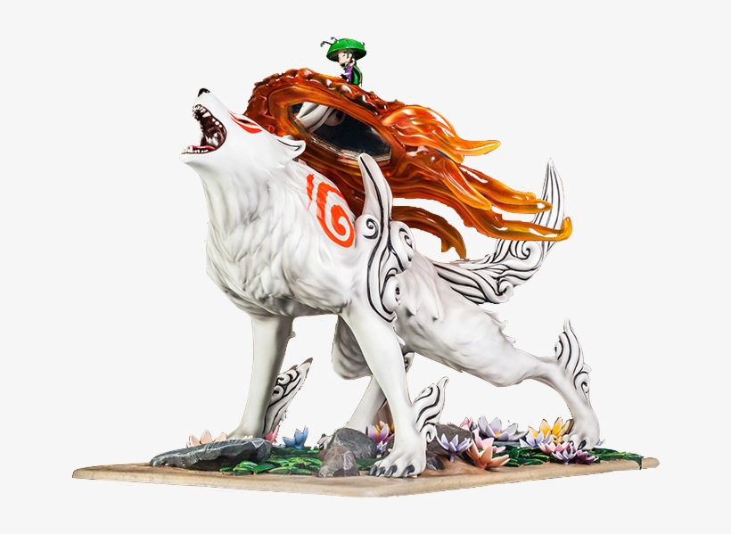 First4figures Okami Amaterasu Toyslife - Okami - Amaterasu Statue, transparent png download