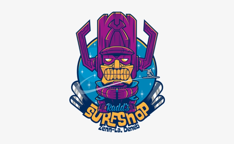 Radd's Surf Shop - Silver Surfer Norrin Radd's Surf Shop Galactus Marvel, transparent png download