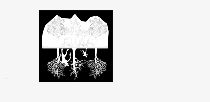 Netflix, Personal Use, Bicycles Trees Upside Down Inverted - Illustration, transparent png download