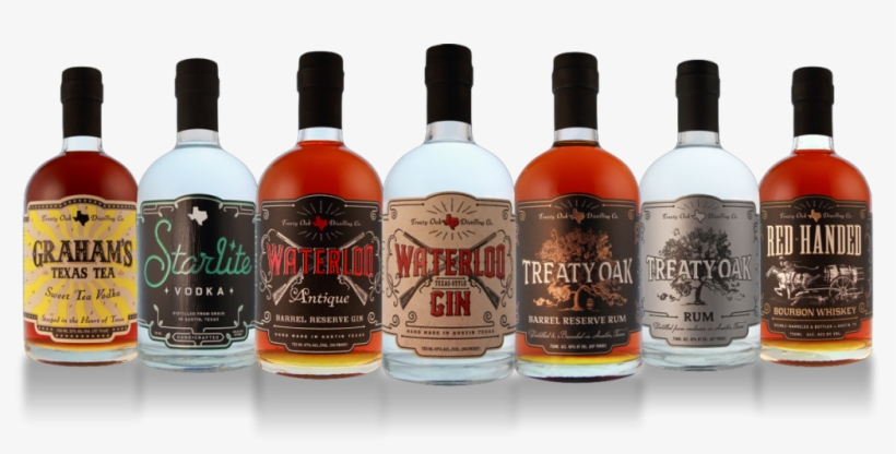 Treaty Oak Bottle Showcase - Glass Bottle, transparent png download