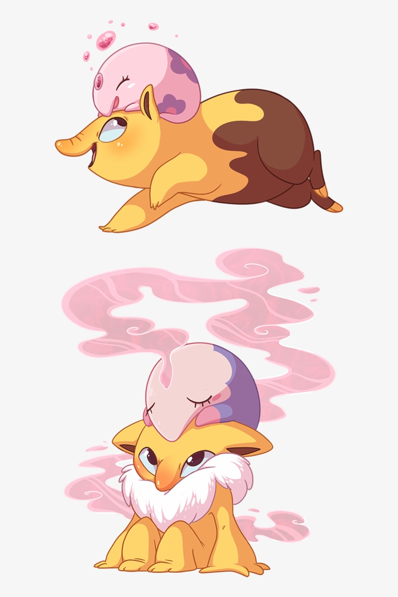 Dreamy Tapirs By Jim Hiro/jimbles Notronbo "baku Pokemon" - Hypno De Pokemon, transparent png download