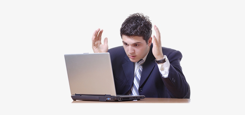 Are You Ready To Move Forward Quickly If So, Call Us - Frustrated On Computer Png, transparent png download