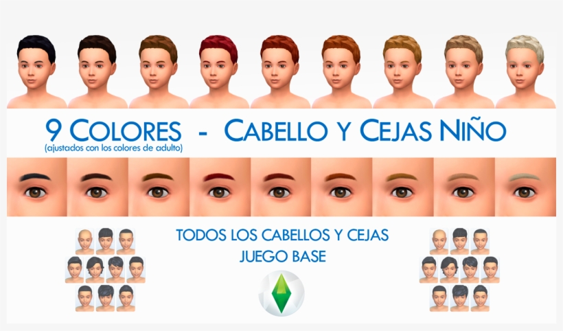 Pack Colores Para Cabello Y Cejas De Niño - Union De Actores, transparent png download