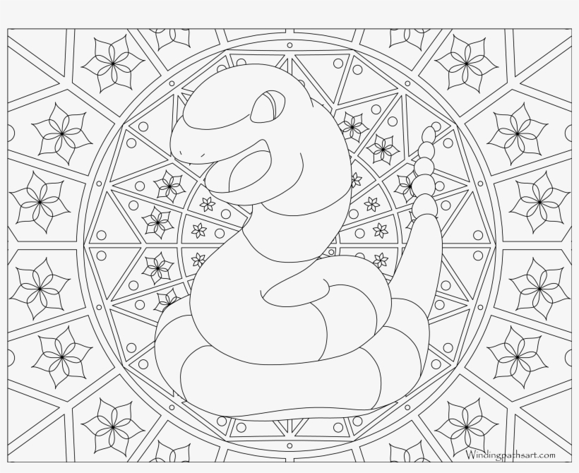 Ekans - Pokemon Adult Coloring Pages, transparent png download