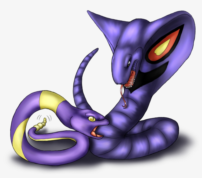Ekans And Arbok By Afrozenheart2 On Deviantart - Ekans Arbok, transparent png download