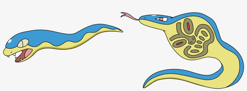 277kib, 2322x885, Ekans Line Variant - Art, transparent png download