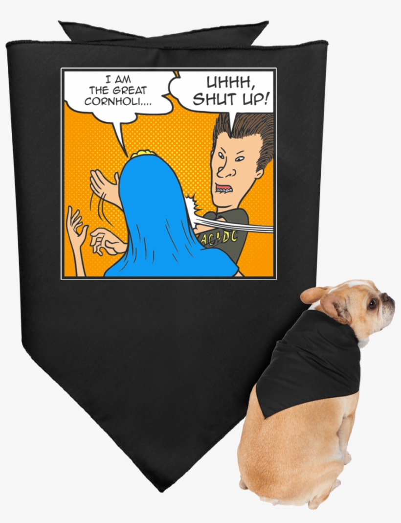 Beavis Butthead Slap Doggie Bandana - My First Halloween Pet Bandana - Black/orange, transparent png download
