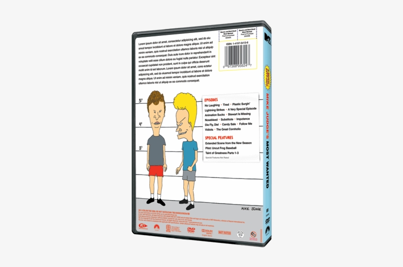 Beavis Butt-head Mike Judges Most Wanted Dvd Design - Cartoon, transparent png download