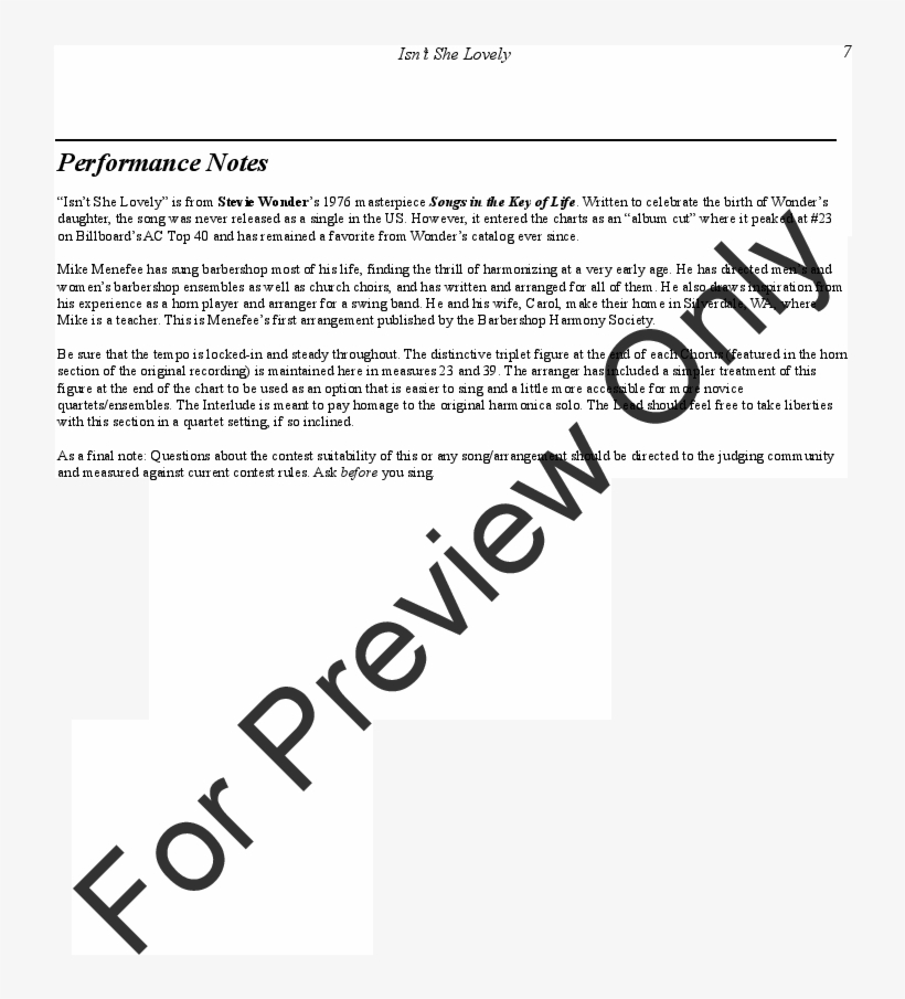 Isn't She Lovely Thumbnail - Saxophone Quartet, transparent png download