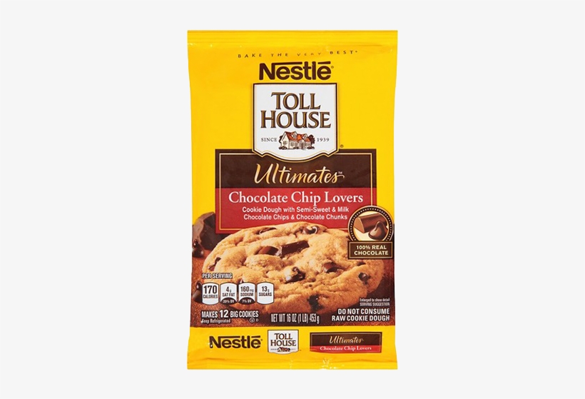 Nestle Toll House Ultimates Chocolate Chip Lovers Cookie - Nestle Ultimate Chocolate Chip Cookies Recipe, transparent png download