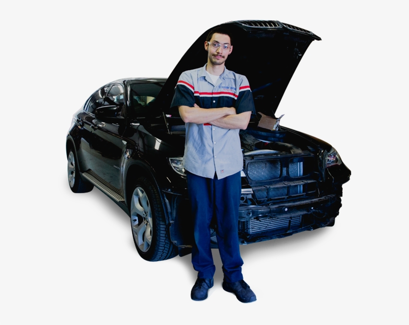 Circle Illustration Man Leaning On Car - Car, transparent png download