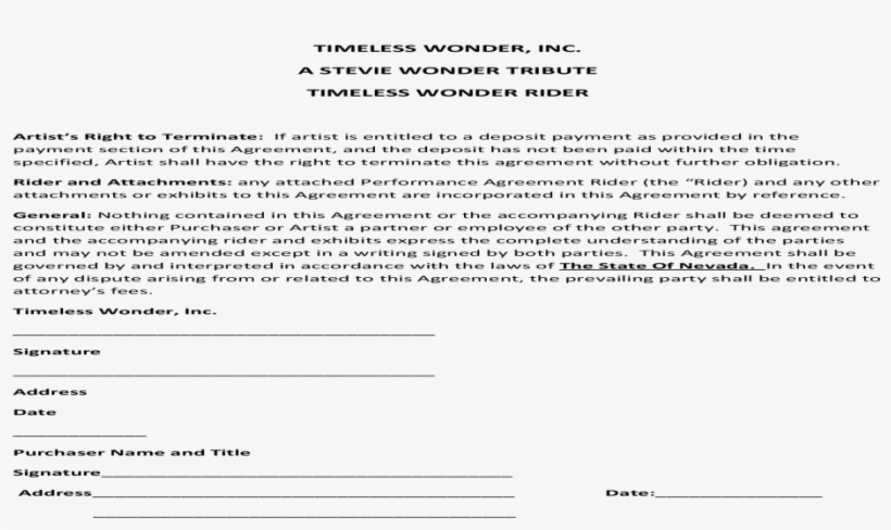 Stevie Wonder Wonder Rider - Se Hace Un Acta De Entrega, transparent png download